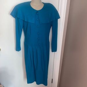 Vintage 1980's Oberon wool dress